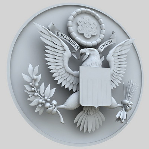 coat arms united states 3d obj - State Seal of United States... by Igor Yakovlev