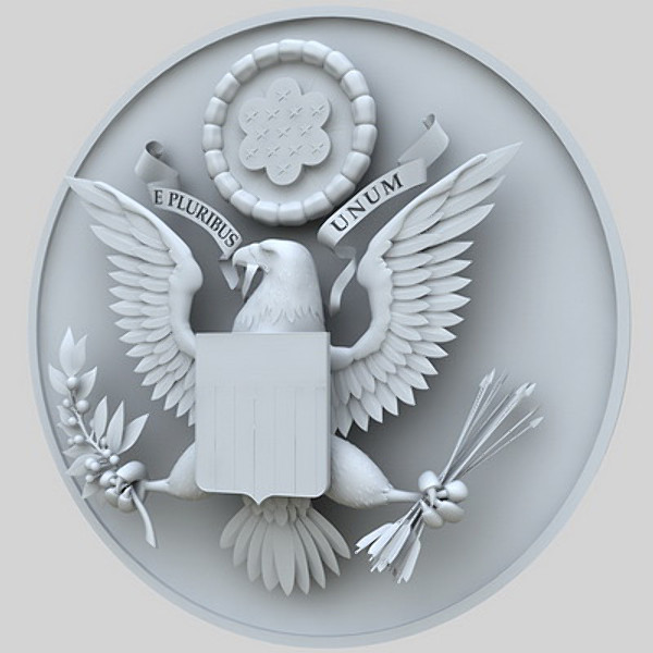 coat arms united states 3d obj - State Seal of United States... by Igor Yakovlev