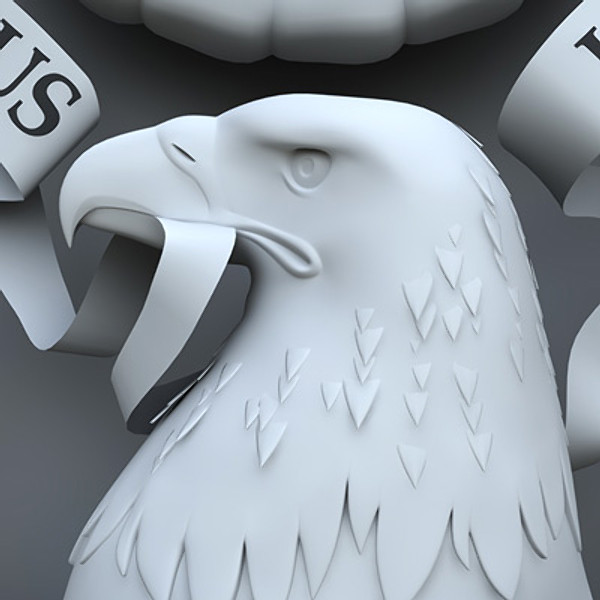 coat arms united states 3d obj - State Seal of United States... by Igor Yakovlev