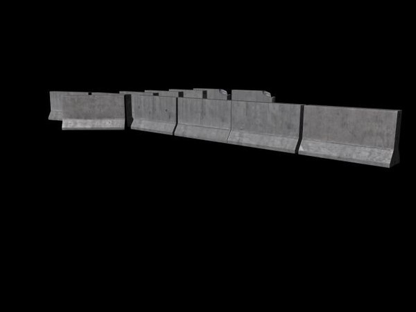 free ma model concrete highway pack - Concrete Highway Devider pack.zip by rrh_321