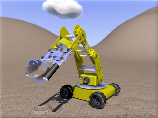 roboarm character poser 3d model - RoboArm Character by Almalm