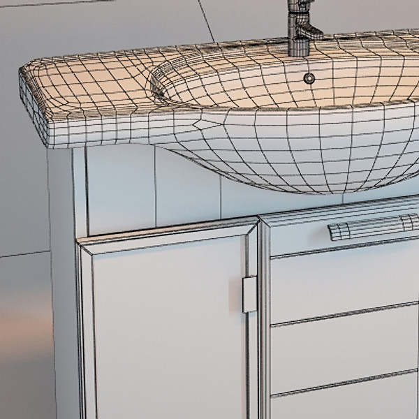3d bath furniture altair model - Bath Altair by Stubborn3D