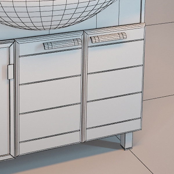 3d bath furniture altair model - Bath Altair by Stubborn3D