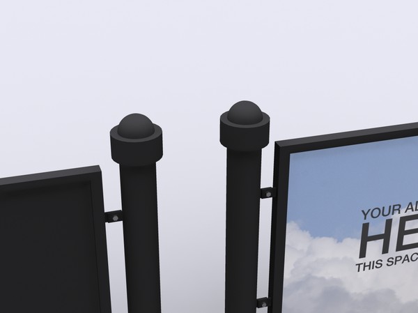 pedestrian barrier 3d model - Pedestrian barrier by file404