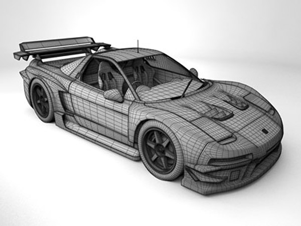 3ds honda nsx raybridge - Honda NSX Raybridge by brainspoon