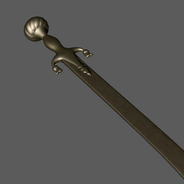mughal scimitar 3d model - Mughal Scimitar by mostlysquare
