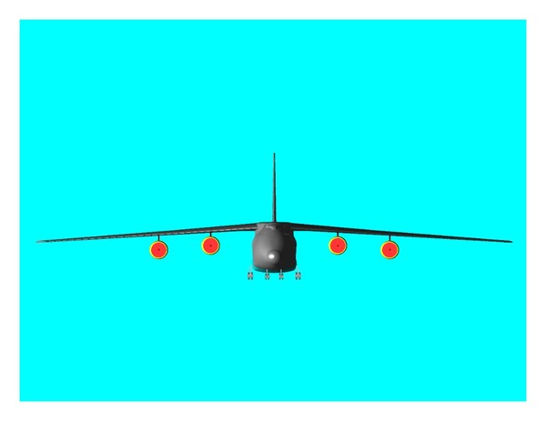 3d antonov an-124 cargo aircraft - AN-124.dwg or .dxf (zip) by RodgerSaintJohn