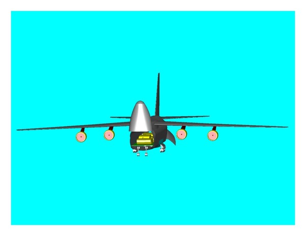 3d antonov an-124 cargo aircraft - AN-124.dwg or .dxf (zip) by RodgerSaintJohn