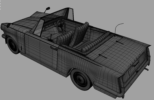 3d animation triumph herald transformer model - Transformer Autobot Triumph Herald by robman88