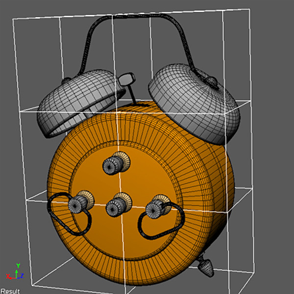 3d retro alarm clock alarmclock model - Alarmclock by PolyMaroon