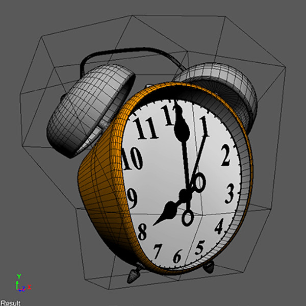 3d retro alarm clock alarmclock model - Alarmclock by PolyMaroon