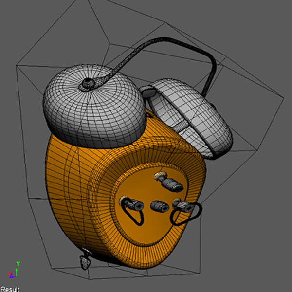 3d retro alarm clock alarmclock model - Alarmclock by PolyMaroon