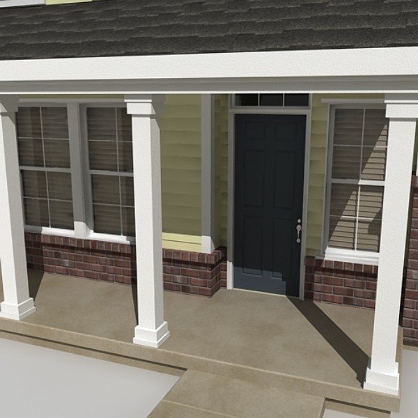 house 25 3d model - house_25 by monkeyodoom