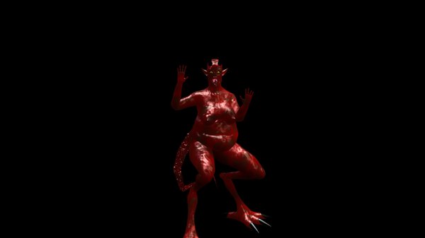 female fell demon 3d model - Fell Demon by Emagyn