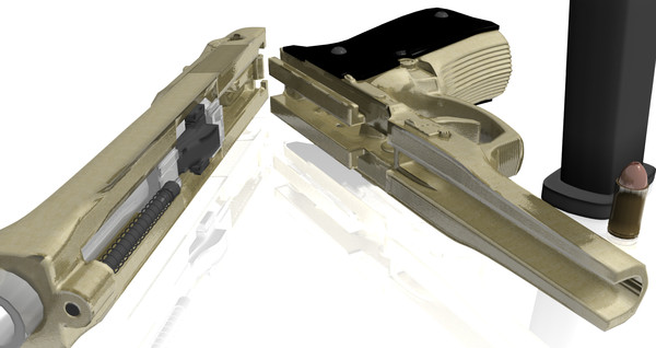 m9 beretta pistol obj free - Berettas by daedra066
