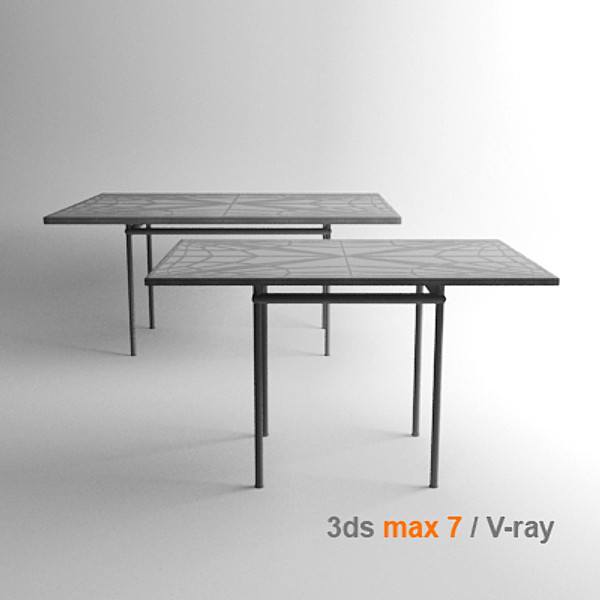 3d le corbusier tables - lc12 by lajhar