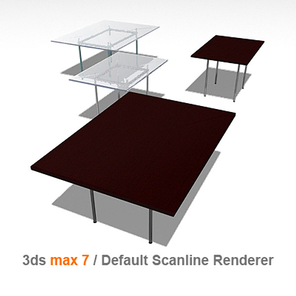 3d le corbusier tables - lc12 by lajhar