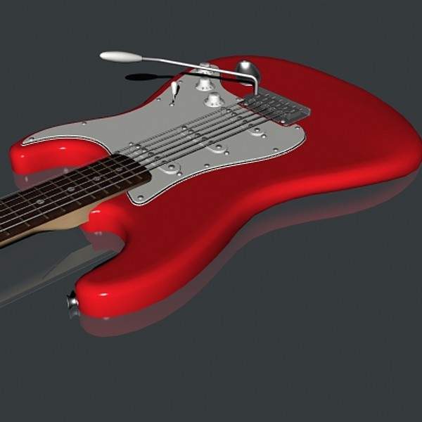 3d fender stratocaster - Fender Stratocaster by mostlysquare