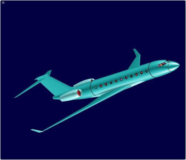 bombardier global 8000 dwg - Bombardier Global 8000 Assembly Model by RodgerSaintJohn