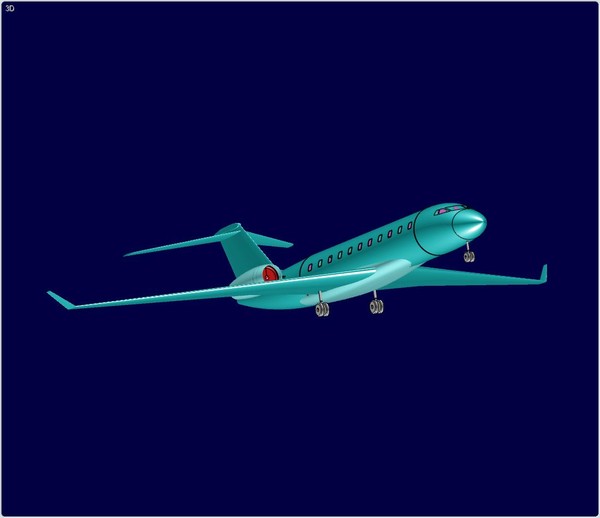 bombardier global 8000 dwg - Bombardier Global 8000 Assembly Model by RodgerSaintJohn