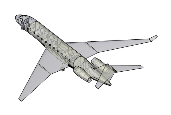 bombardier global 8000 dwg - Bombardier Global 8000 Assembly Model by RodgerSaintJohn