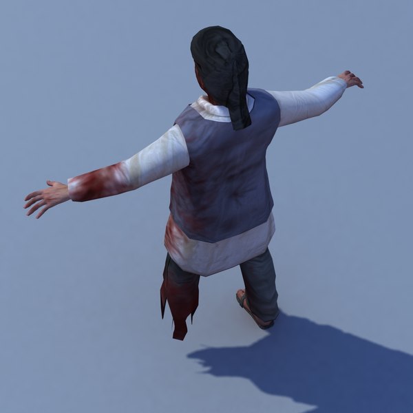 afghan civilian casualty 3d model - Afghan Male M Injured by ES3DStudios