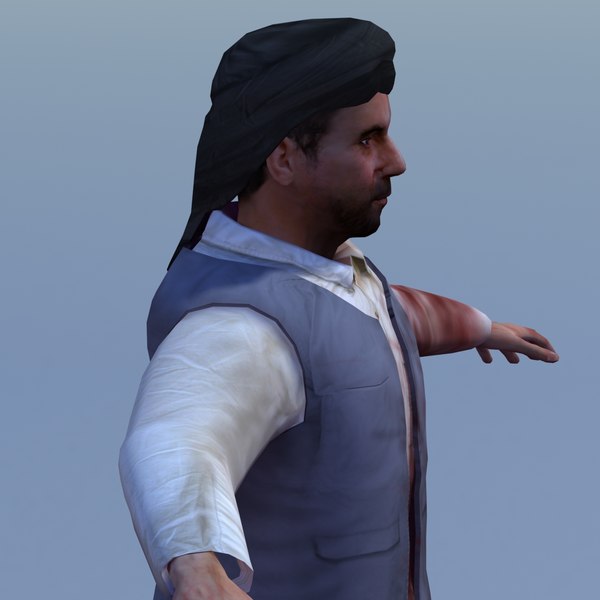 afghan civilian casualty 3d model - Afghan Male M Injured by ES3DStudios