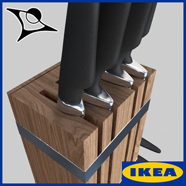 3d ikea retratt model - Ikea Retratt by MilosJakubec