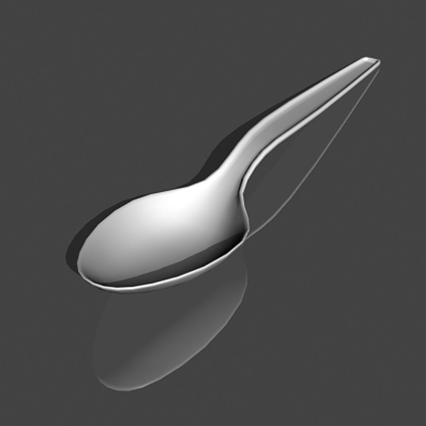 3d plastic spoon - Plastic Spoon by mostlysquare