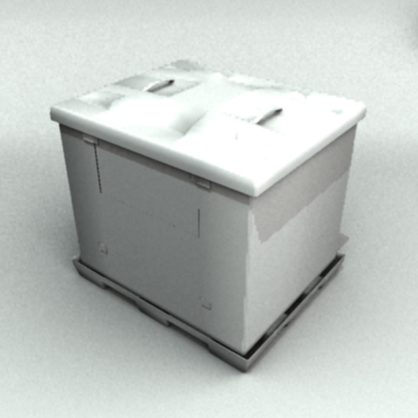 industrial foldable box 3d model - Foldable Box by Sirren