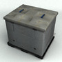 industrial foldable box 3d model