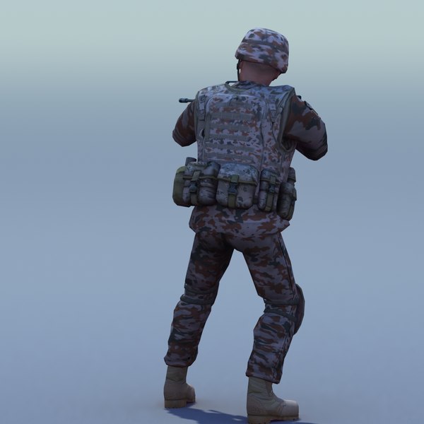 3d german desert infantry bundeswehr - Bundeswehr Infantry (Desert) Rigged by ES3DStudios