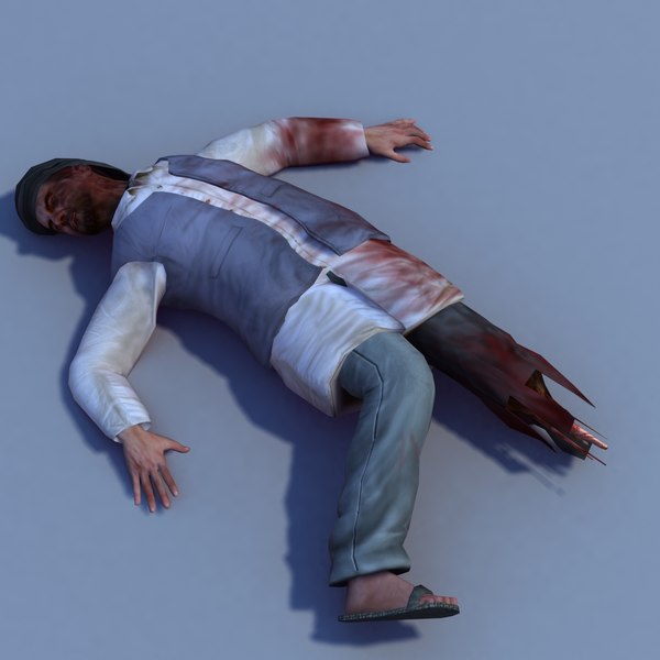 afghan rigged 3d model - Afghan Male Injured Rigged by ES3DStudios