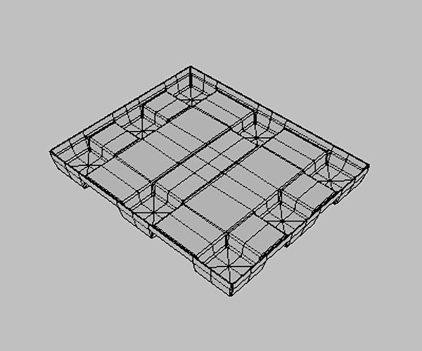industrial foldable box 3d model - Foldable Box by Sirren