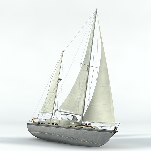 3d boat sailboat sail model - Sailboat by TiRex3D