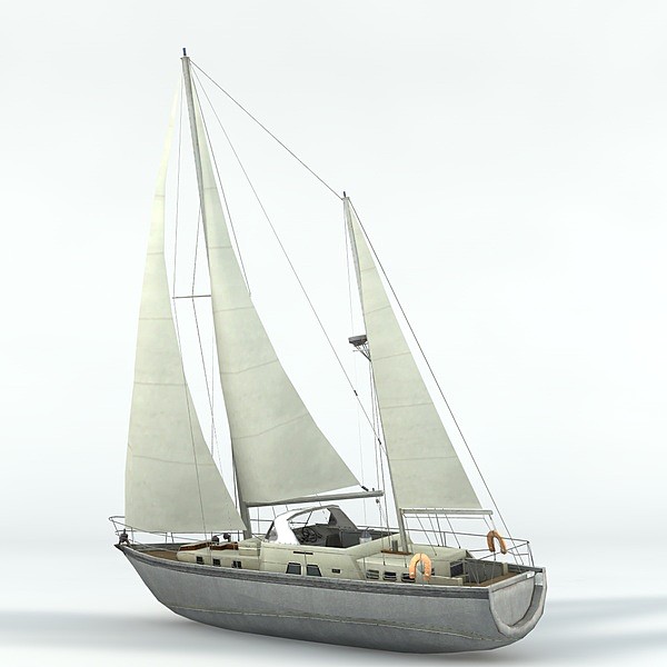 3d boat sailboat sail model - Sailboat by TiRex3D