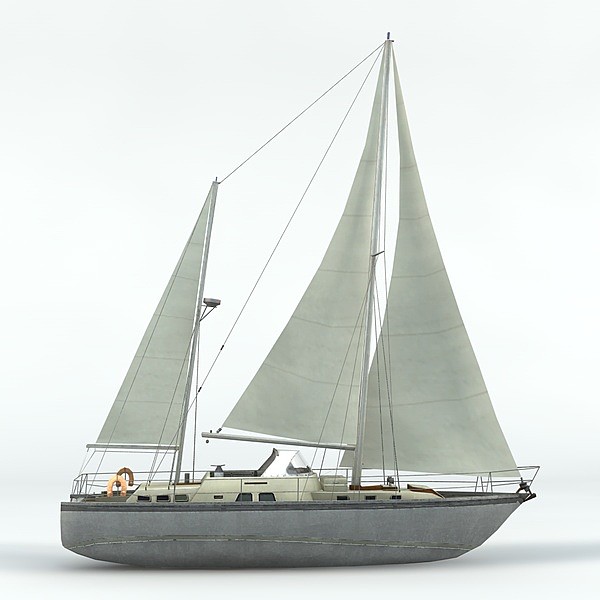 3d boat sailboat sail model - Sailboat by TiRex3D