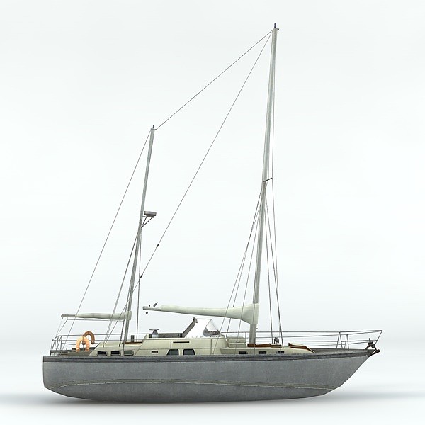 3d boat sailboat sail model - Sailboat by TiRex3D