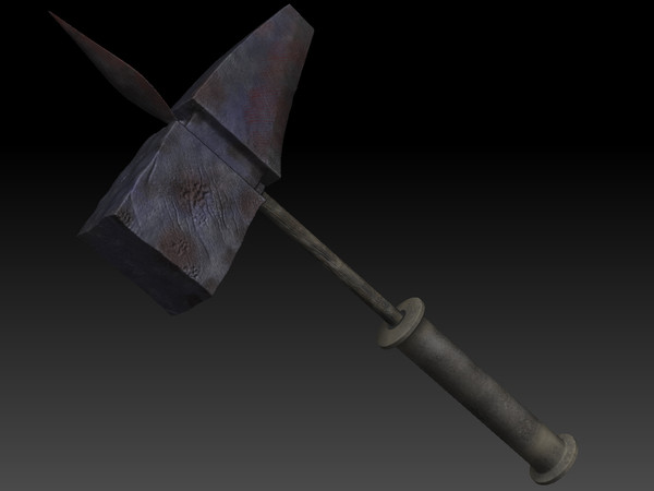 3d battle weapon zbrush - Hammer by KeremGogus