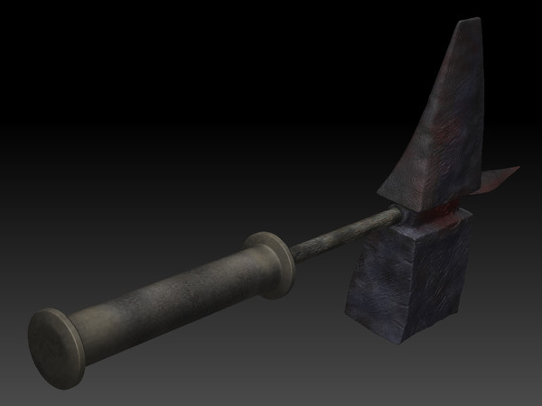 3d battle weapon zbrush - Hammer by KeremGogus