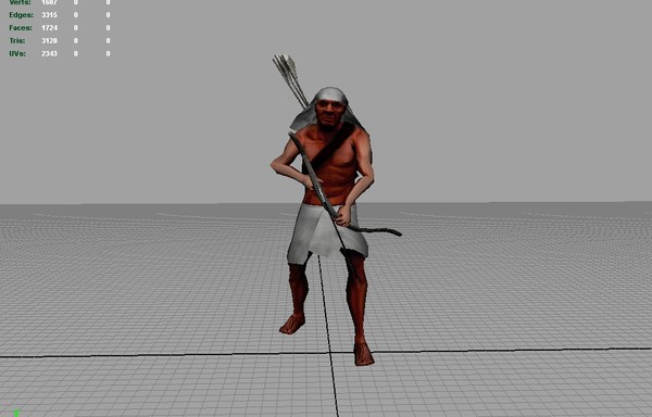 egyptian archer animations ma - Animated Egyptian Archer by robman88