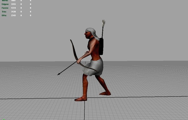 egyptian archer animations ma - Animated Egyptian Archer by robman88