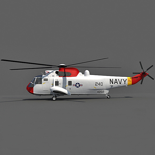 3d sikorsky sh-3 sea king - Sikorsky SH-3 Sea King by Gandoza