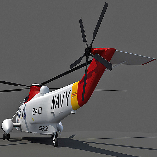 3d sikorsky sh-3 sea king - Sikorsky SH-3 Sea King by Gandoza