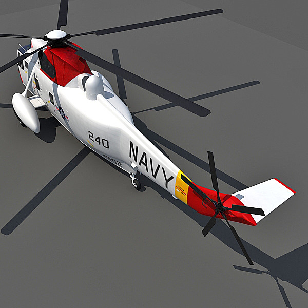 3d sikorsky sh-3 sea king - Sikorsky SH-3 Sea King by Gandoza