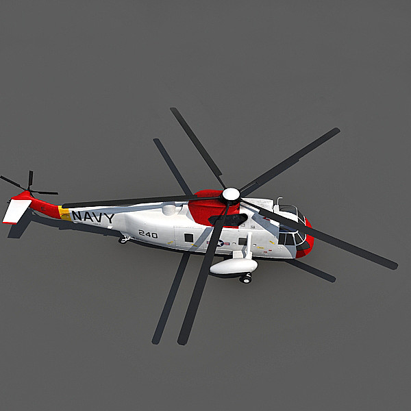 3d sikorsky sh-3 sea king - Sikorsky SH-3 Sea King by Gandoza