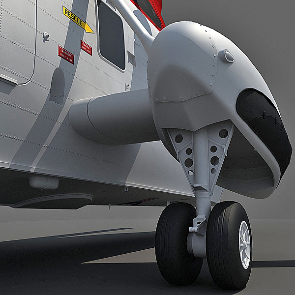 3d sikorsky sh-3 sea king - Sikorsky SH-3 Sea King by Gandoza