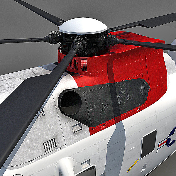 3d sikorsky sh-3 sea king - Sikorsky SH-3 Sea King by Gandoza
