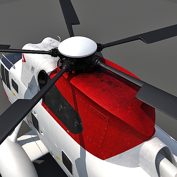 3d sikorsky sh-3 sea king - Sikorsky SH-3 Sea King by Gandoza