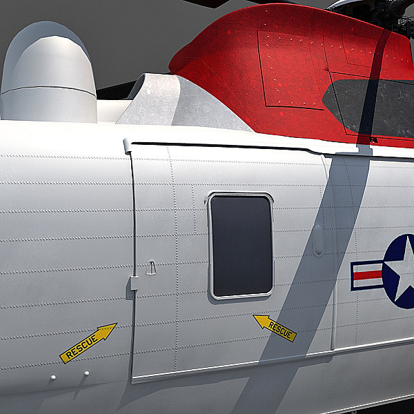 3d sikorsky sh-3 sea king - Sikorsky SH-3 Sea King by Gandoza